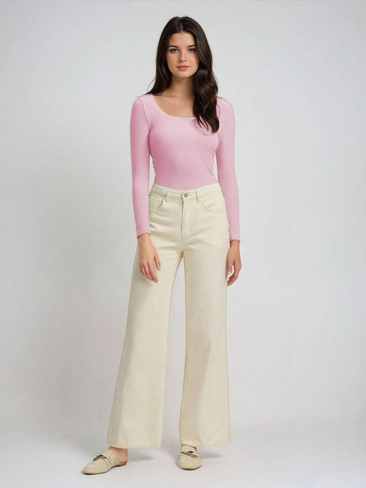 KOTTY  Casual Regular Sleeves Solid Women Pink Top - Image 4