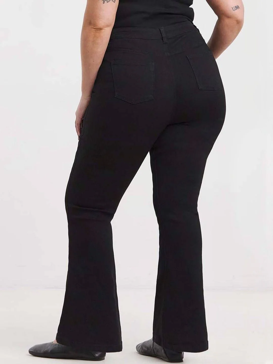 Kotty Women Bootcut High-Rise Cotton Stretchable Jeans - Image 7