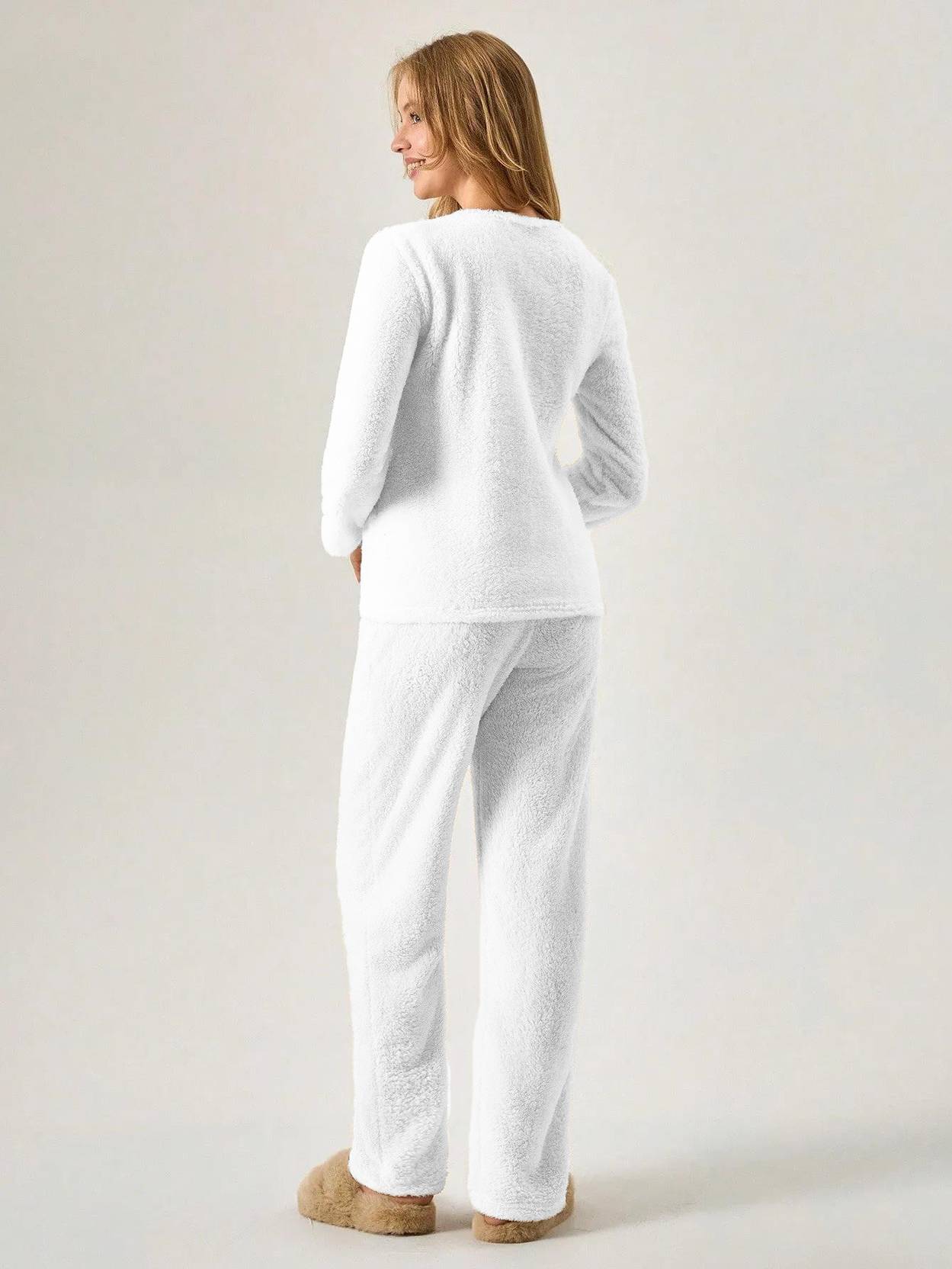 Kotty Round Neck Straight Long Sleeves Sweatshirt With Trouser - Image 3