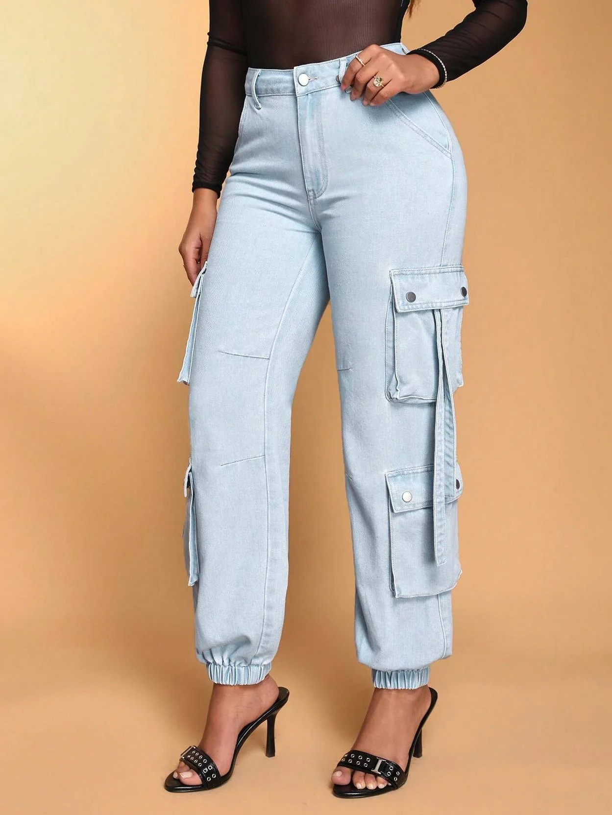 KOTTY Women Regular High Rise Light Blue Jeans - Image 3