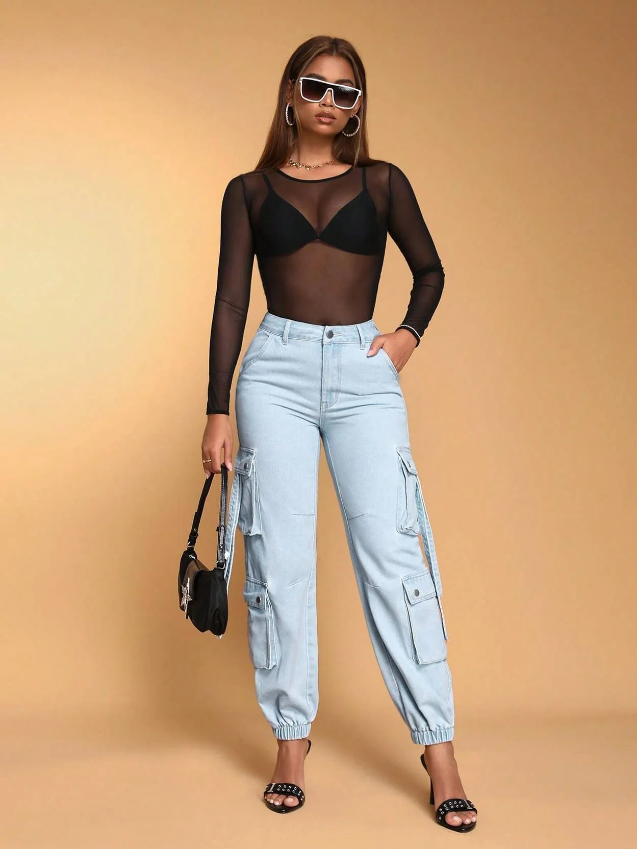 KOTTY Women Regular High Rise Light Blue Jeans - Image 4