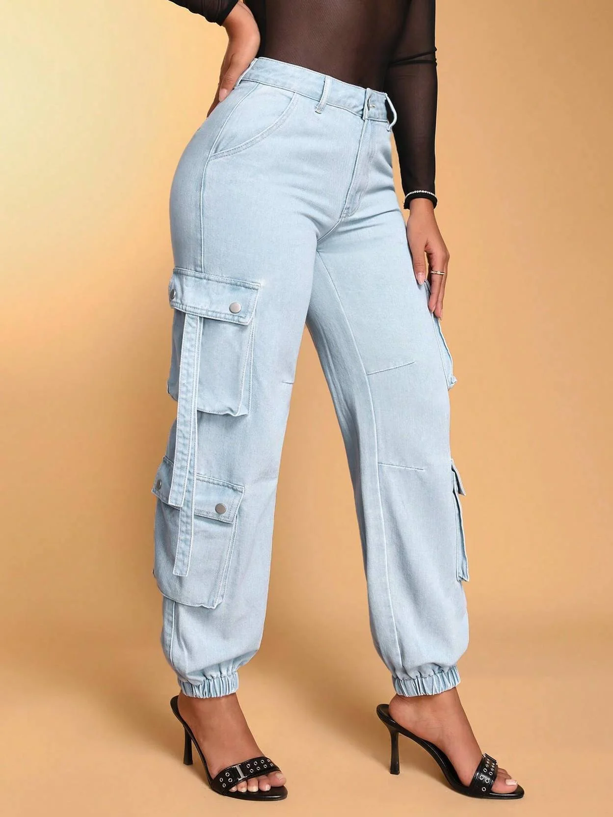 KOTTY Women Regular High Rise Light Blue Jeans - Image 5