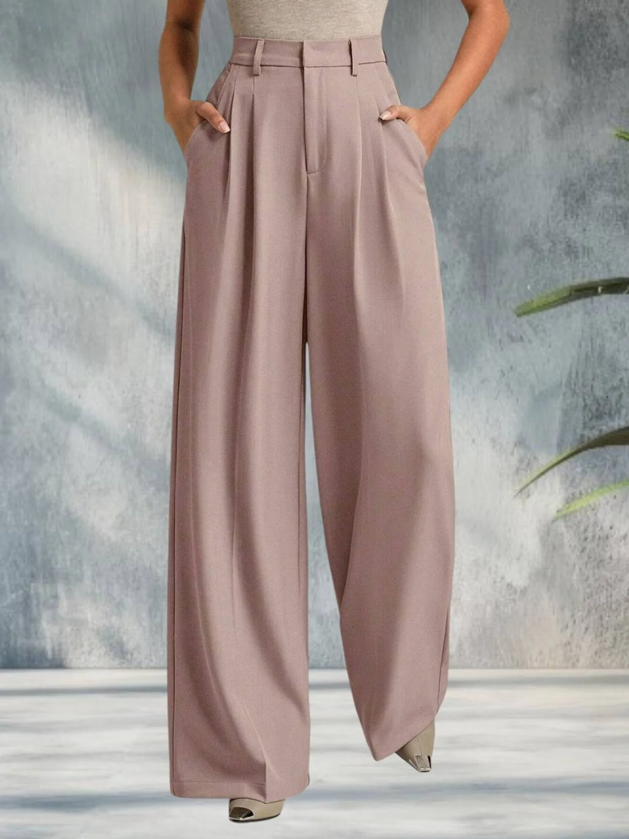 KOTTY Women Relaxed Pink Viscose Rayon Trousers - Image 5